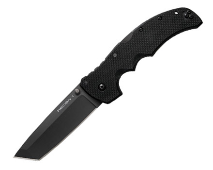 冷钢侦察兵折刀（梯头）-Recon 1 Tanto Point-Cold Steel 27TLT 