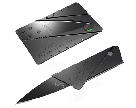 最创新刀具Sinclair签名版英国CardSharp Ⅱ信用卡式安全折刀 