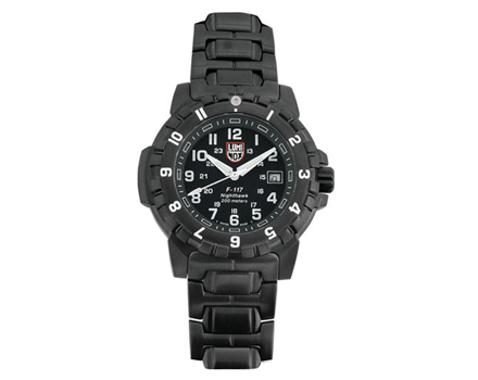 鲁美诺思Luminox-F117 Nighthawk 6402 -2007年新款F117飞行员最新装备夜莺军表