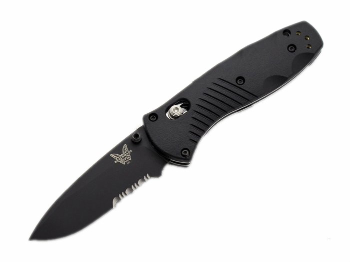 Benchmade 蝴蝶 BM585SBK Barrage Mini 半齿助力快开折刀