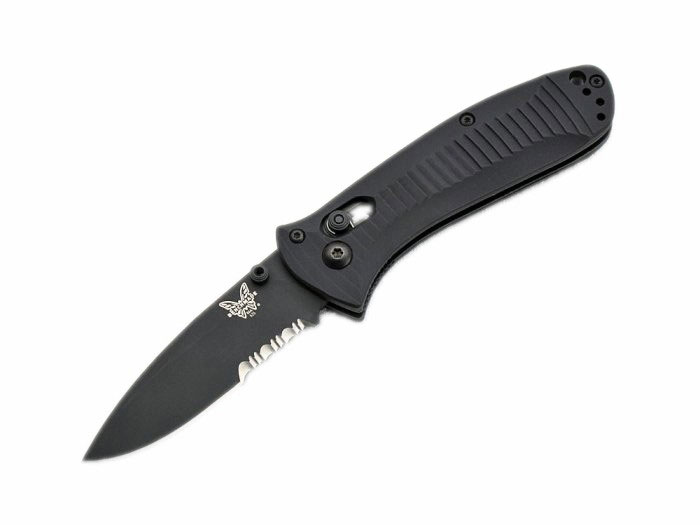 Benchmade 蝴蝶 BM525SBK - 梅尔．帕度设计Mini 黑刃半齿折刀