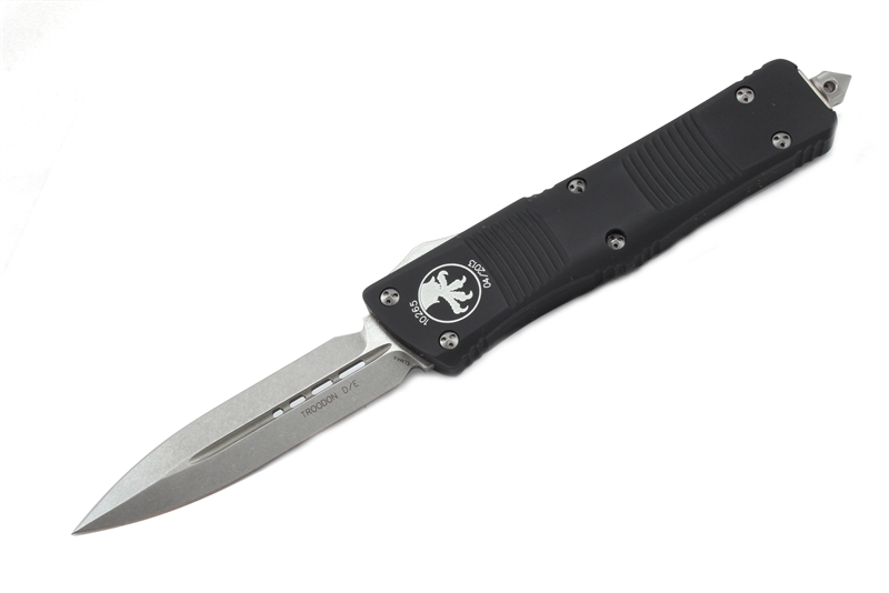 MicroTech（微技术）MT138-4 Troodon 恐龙系列缎面拉丝双锋全刃直跳