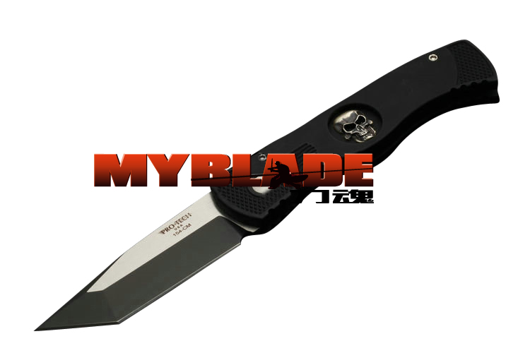 Protech 超技术 2013年新品 TR-1.61 SKULL #1 LTD EDITION 骷髅头LOGO 全刃几何头侧跳