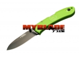 Kabar 美国卡巴 KB4062ZG Bob Dozier设计僵尸款绿色柄折叠猎刀
