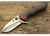 Spyderco 美国蜘蛛 C187CFP Rubicon 卢比肯 碳纤维钛柄带鳍宽面矛头折刀