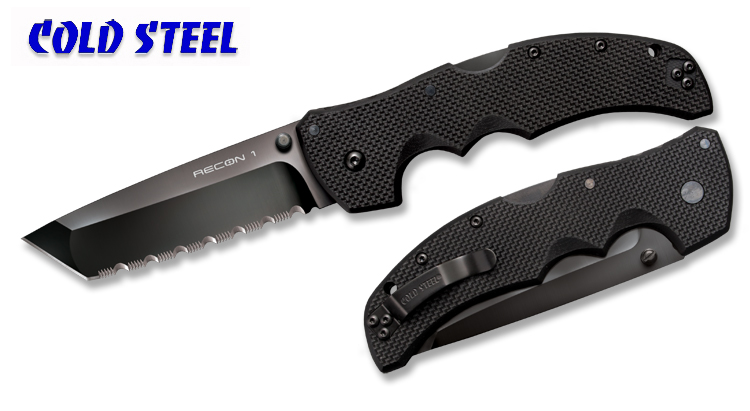 ColdSteel 美国冷钢 新款27TLCTS RECON1 CTS® XHP Alloy钢材 Tanto侦查系列全齿刃折刀