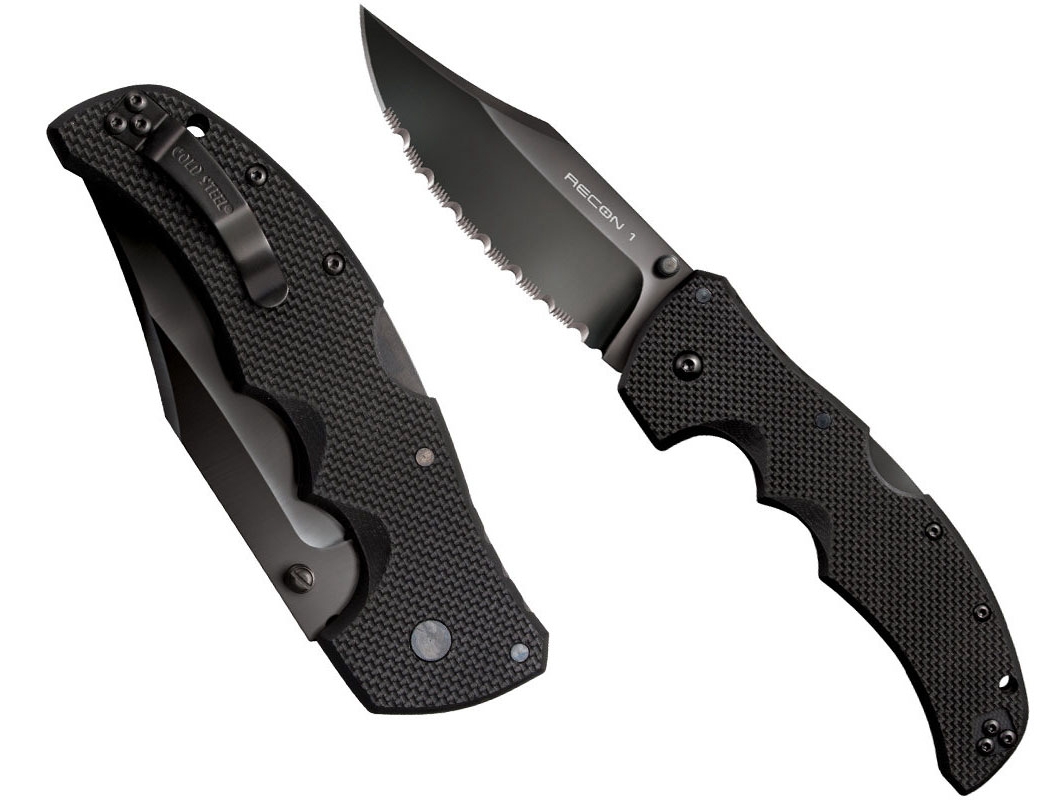 ColdSteel 美国冷钢 新款27TLCCS RECON1 CTS® XHP Alloy钢材 侦查兵系列全齿刃折刀