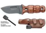 FOX Knives 意大利狐狸 BF-708W “POCKET PANTHER 小豹" 440C钢 pakkawood木柄小猎刀