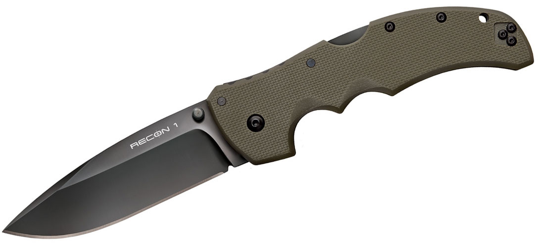 Cold Steel 美国冷钢 定制版27TLSVG  Recon 1 CTS XHP粉末钢军绿色折刀 全球限量180支