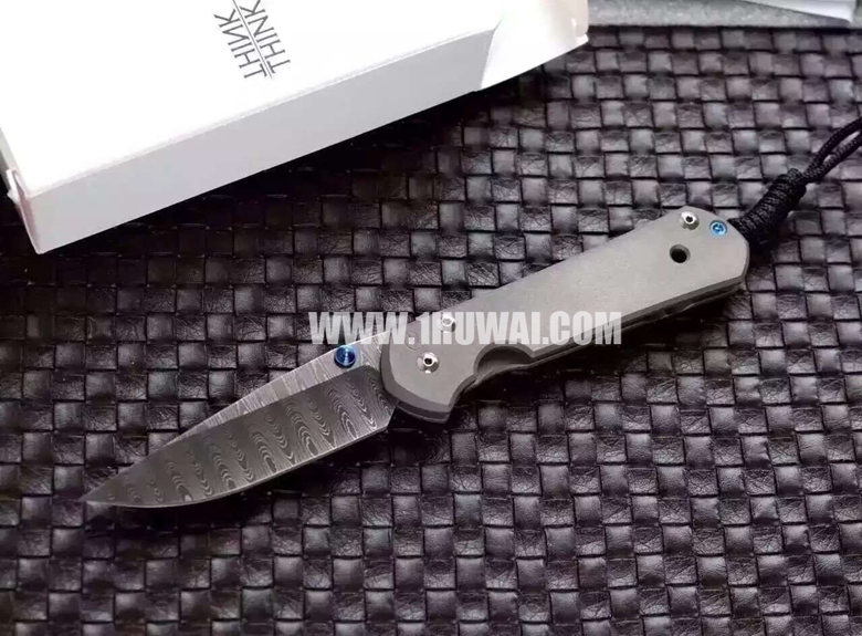 Chris Reeve 美国克里斯里夫 Large Sebenza 21 天梯纹大马士革大号沙本沙折刀