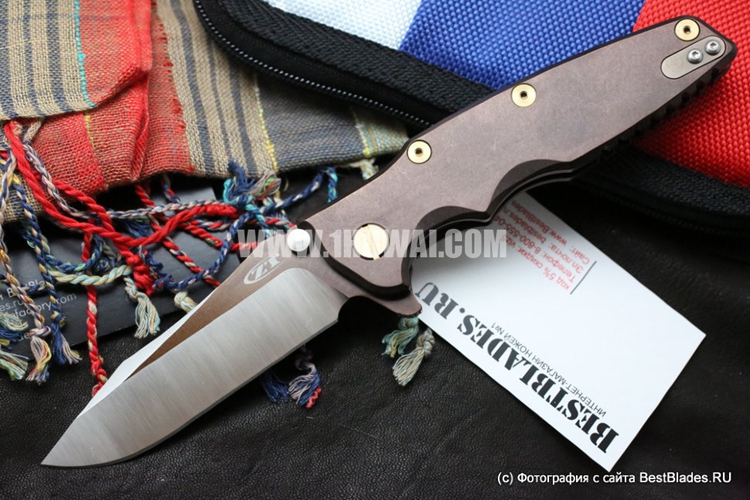 Zero Tolerance 美国零误差 #0392 “Rick Hinderer/zt Limited Edition Folder” 全球1000支限量版手工定制折刀 古铜金色钛金属手柄+CTS 204P粉末钢 KVT轴承开合