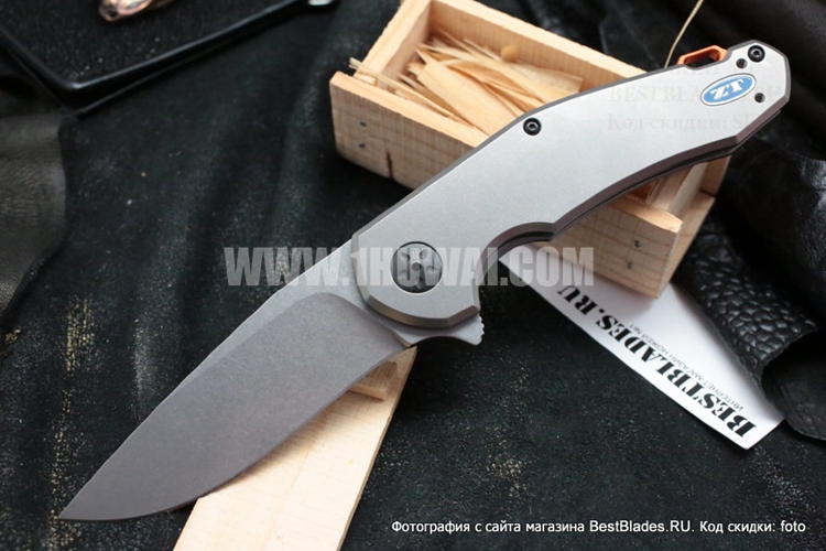 2016新品 Zero Tolerance 美国零误差 ZT0220 TITANIUM 丹麦刀匠Jens Anso联合设计СРМ S35VN钢6Al4V 钛合金手柄助力快开战术折刀