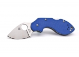 Spyderco 美国蜘蛛 C110GPBL Lava Blue VG-10钢材 蓝色G10刀柄折刀