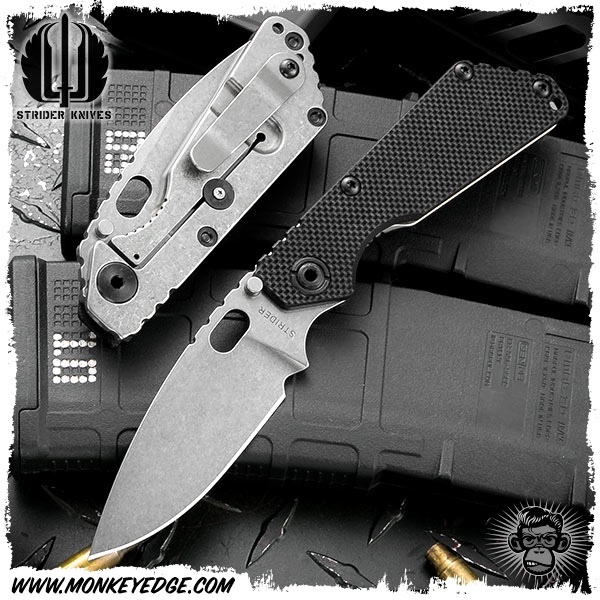 美国挺进者/Strider Knives Folder: SNG Standard CTS40CP钢表面石洗处理G10柄战术折刀