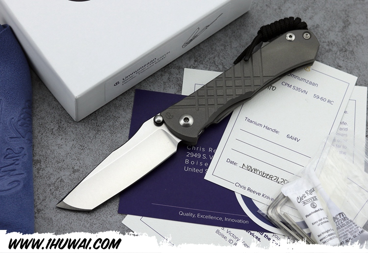 美国克里斯里夫-Chris Reeve Umnumzaan Tanto Tactical Folding Knife经典手工折刀“Umnumzaan”酋长新款S35VN钢T头折刀