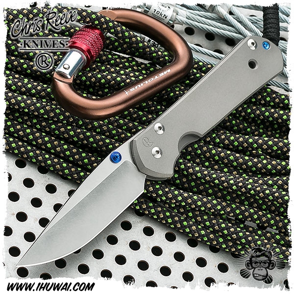 美国克里斯里夫/Chris Reeve Knives: Sebenza 21 Large  沙本沙大号纯钛素面柄CPM S35VN钢全刃水滴头经典折刀