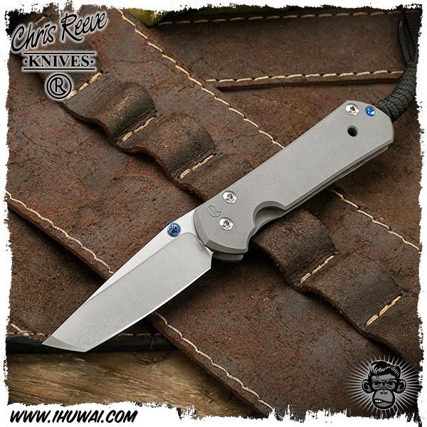 美国克里斯里夫/Chris Reeve Knives: Sebenza 21 Small - Tanto 沙本沙小号素面纯钛柄CPM S35VN钢几何头经典折刀