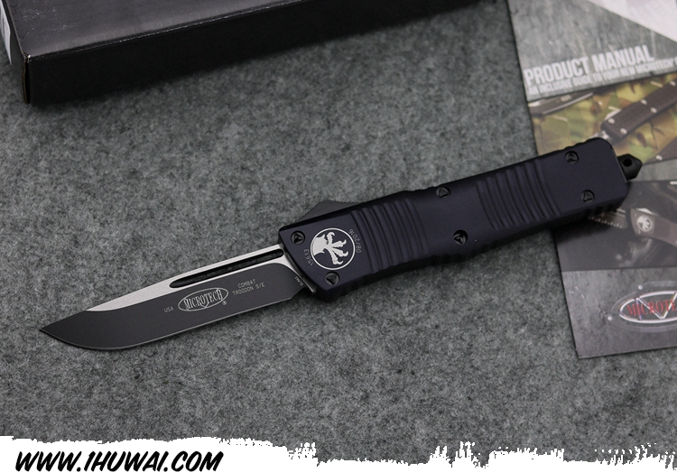 美国微技术Microtech Combat Troodon S/E OTF Automatic Knife Tactical (3.8