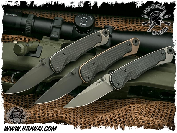 美国斯巴达/Spartan Blades Folder Akribis - Carbon Fiber “雅克贝斯”CPM S35VN钢碳纤维柄高端战术折刀