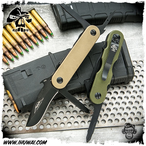 美国爱默生/Emerson Knives Multitool “EDC-2” 440C钢G10柄多用途用多功能组合工具刀