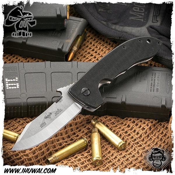 美国爱默生/Emerson Knives Horseman 迷你CQC-8“骑士”154CM钢表面石洗处理G10柄战术折刀