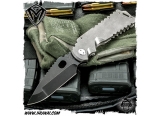 美国梅德伏德/Medford Knives: Arktika - Tumbled “破冰者”D2钢黑色涂层钛柄军风纯手工战术折刀