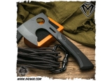美国梅德伏德/Medford Knives: Bearded Hatchet - Black PVD “黑胡子”S7钢黑色涂层G10柄短柄手工战术斧头
