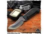 美国梅德伏德/Medford Knives: Elk Skinner - Vulcan/Black “麋斯金纳”D2钢火神烧刃G10柄上翘式战术刀