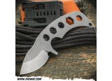 美国梅德伏德/Medford Knives: Ghost Boot Knife NP3 “幽灵”D2钢一体战术靴刀