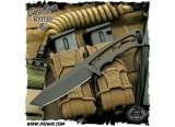 美国克里斯里夫/Chris Reeve Knives: Professional Soldier - Tanto “专业士兵”CPM S35VN钢几何头一体镂空柄战术刀