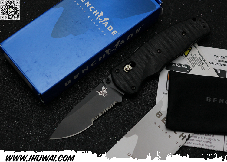 BENCHMADE 蝴蝶 BM1000001SBK 自动折刀（黑色）