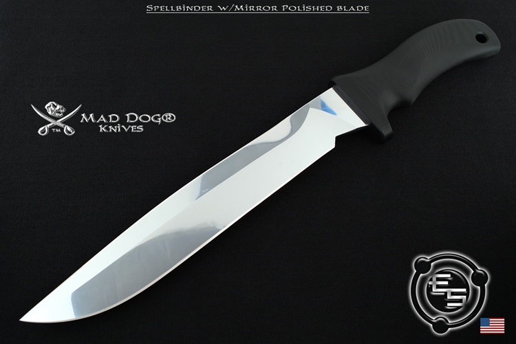 美国疯狗/Mad Dog® #Spellbinder w “魔法师”Starrett496-01高碳钢镜面刃双K鞘收藏佳品（预定款）