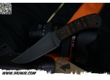 美国温克勒 Winkler Knives WKII#Belt Knife Tribal Maple 80CRV2碳钢+枫木柄印第安雕花海豹战术格斗刀/战术KYDEX刀鞘/证书