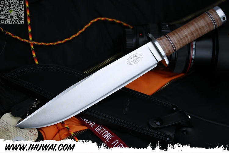 瑞典FK/Fallkniven NL1 “雷神” Laminated VG10/420J2三层夹钢牛皮柄强大生存直刀 刃厚7mm