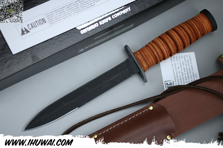 8155"mark iii trench knife"二战经典 m3双刃格斗刀1095高碳钢 配