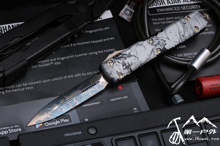 美国微技术 Microtech #UT Geisha II Koi Dragon “艺伎”2代 M390钢 PVK定制 JB签名版