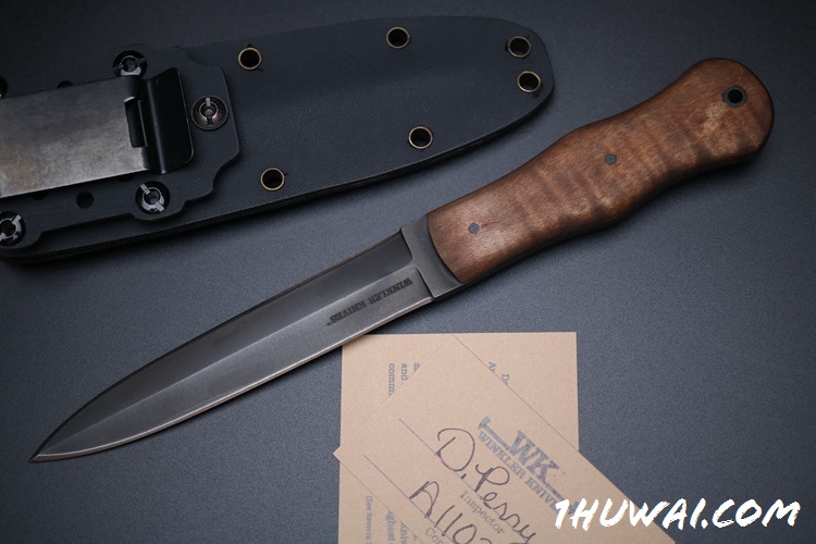 美国温克勒 Winkler Knives II #Tactical Dagger 80CRV2碳钢枫木柄战术双刃剑型战术刀