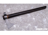 美国刀匠安德鲁·史密斯全手工制作孤品唯一“黑河”大马士革战斧