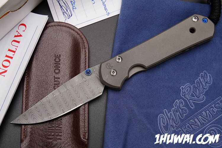 美国克里斯里夫Chris Reeve Knives Large Sebenza 21 #素面钛柄阶梯大马士革经典大沙