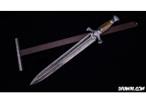 瑞典刀剑大师维拉迪克.丹努克全手工打造‘维京之光’大马士革短剑
