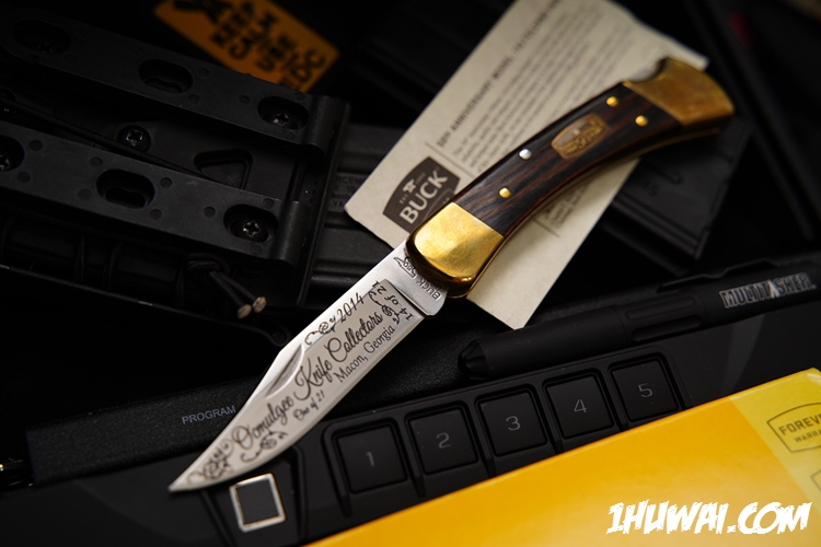 2014年BUCK 50周年特别版 罕见的Ocmulgee刀收藏家俱乐部（Ucmulgee Knife Collectors Club）特别定制21支限量版