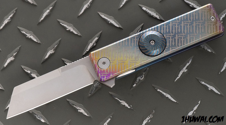  美国PVK Custom 定制  #Titanium Spinner Knife 陀螺折刀