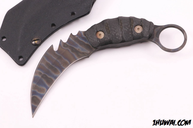  美国挺进者  Strider Mick（米克）定制 #MSC PS Karambit 火焰钛合金战术爪