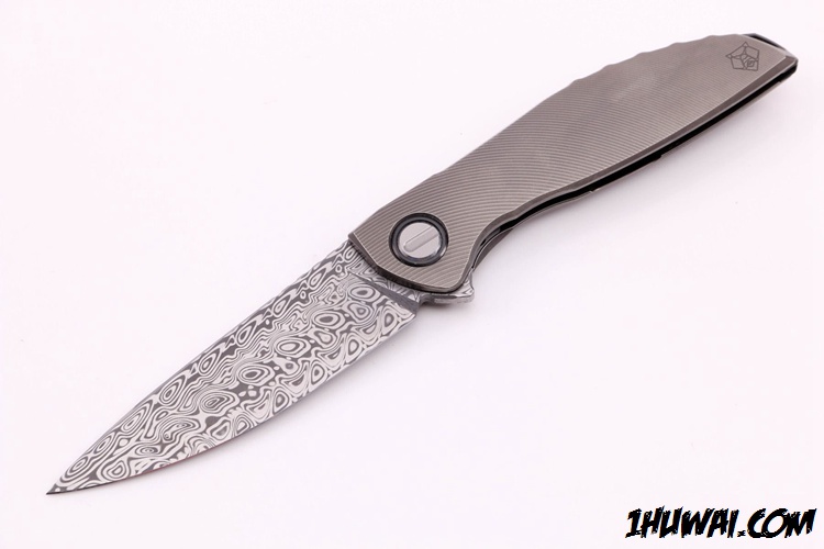  Shirogorov Division Custom  熊头谢尔盖级定制 #CD Neon 大马士革flipper快开折刀