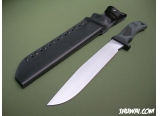 美国Mad Dog 疯狗战术刀“Bayou Hunter”河口猎人 黑绿双色柄战术直刀