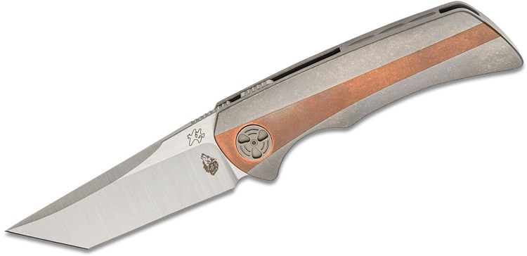 WingManEDC& Jonas Iglesias (JI Knives)乔纳斯·伊格莱西亚斯合作#SPAR-K 2 铜镶嵌 Flipper快开折刀