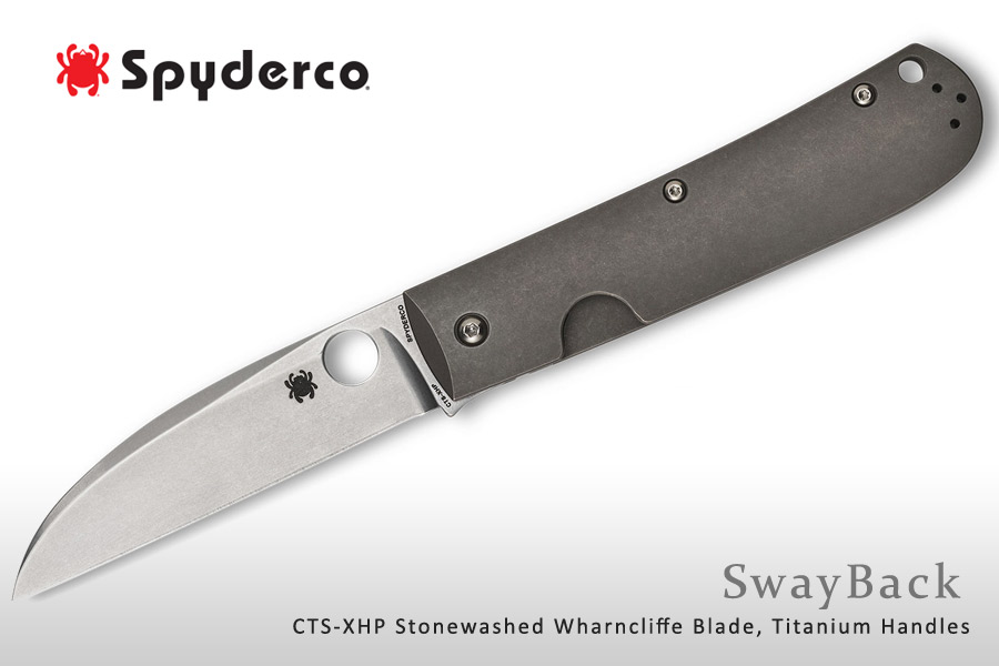 美国蜘蛛Spyderco #C249TIP Swayback Wharncliffe CTS®XHP不锈钢 Reeve一体锁