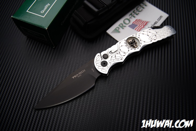 Protech 超技术 TR-4.62 SKULL 银骷髅限量版侧跳 全球限量300支