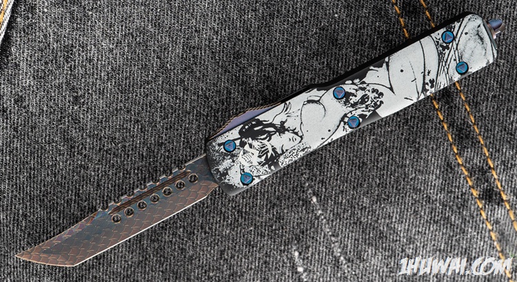 Microtech 微技术 PVK 定制 UTX-70 D/E Geisha 2 “艺妓”CTS-204P 地狱犬龙鳞刃