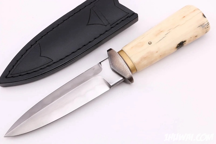 瑞典名匠 安德斯·霍格斯特姆（Anders Hogstrom）Walrus Ivory Dagger 1095高碳钢 海象双刃短剑